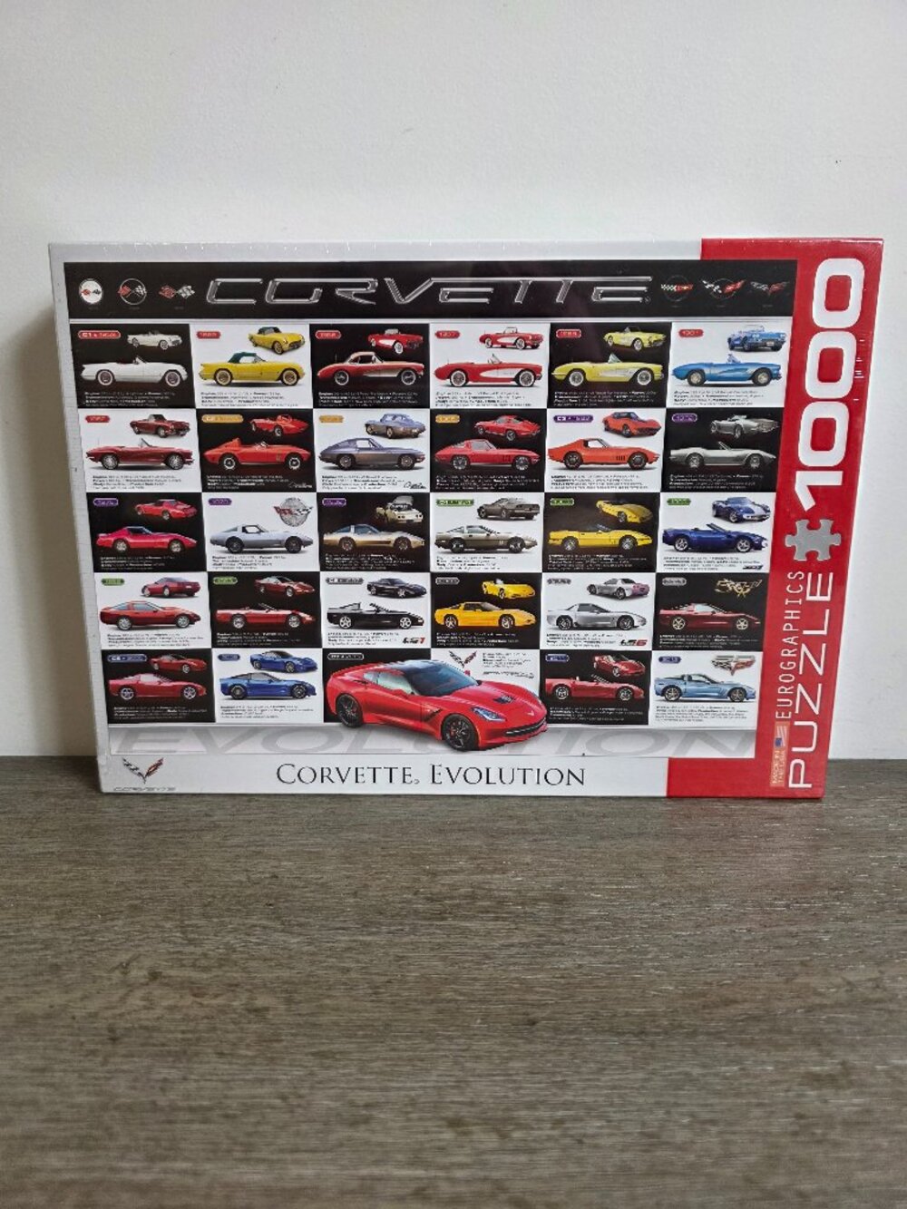 NEW Corvette Evolution - 1000 Piece Jigsaw Puzzle by Eurographics